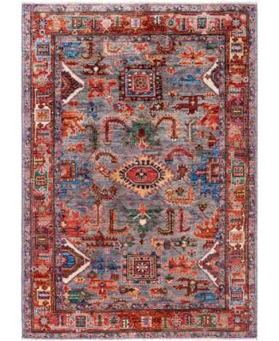 Adorn Hand Woven Rugs Serapi M0103 295 Rug Collection In Gray