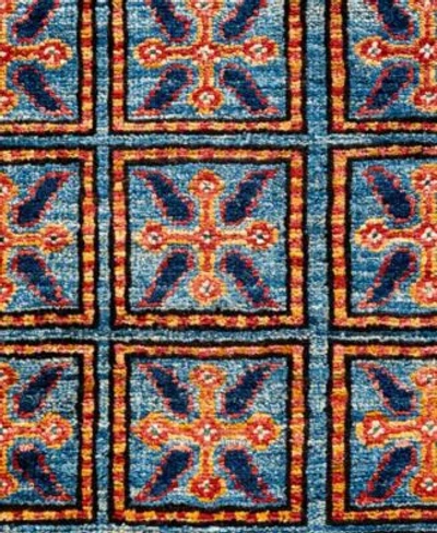 Adorn Hand Woven Rugs Serapi M0103 296 Rug Collection In Blue