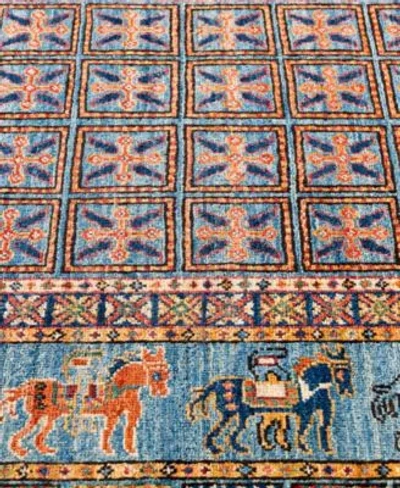 Adorn Hand Woven Rugs Serapi M0103 296 Rug Collection In Blue
