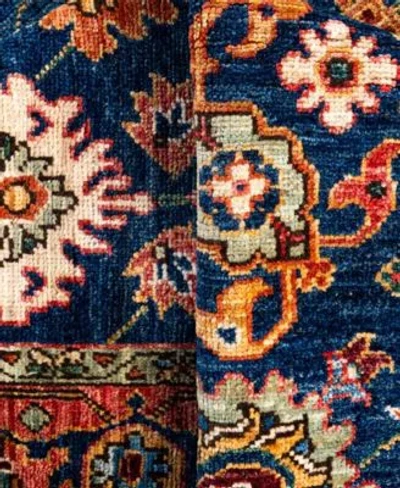 Adorn Hand Woven Rugs Serapi M0103 297 Rug Collection In Blue