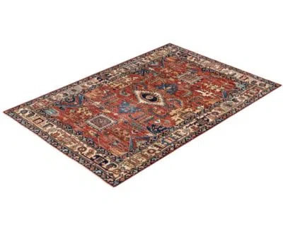 Adorn Hand Woven Rugs Serapi M0103 313 Rug Collection In Red