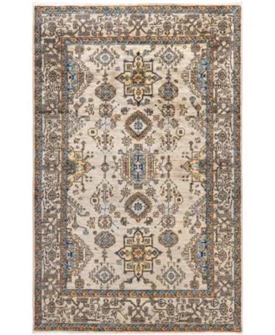 Adorn Hand Woven Rugs Serapi M0103 323 Rug Collection In Gray