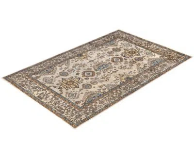 Adorn Hand Woven Rugs Serapi M0103 323 Rug Collection In Gray