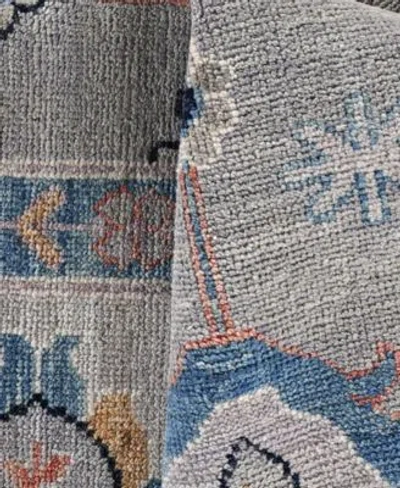 Adorn Hand Woven Rugs Colorful Oushak M0103 35 Rug Collection In Gray