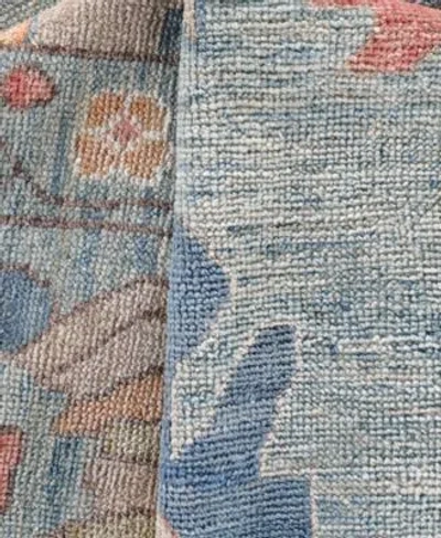 Adorn Hand Woven Rugs Colorful Oushak M0103 38 Rug Collection In Blue