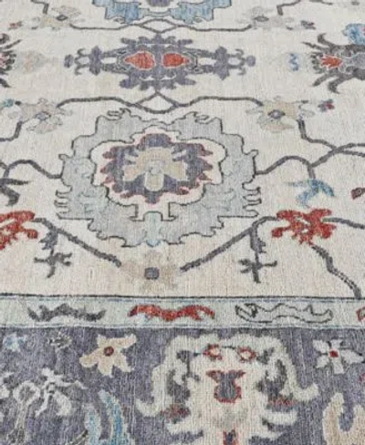 Adorn Hand Woven Rugs Colorful Oushak M0103 50 Rug Collection In White