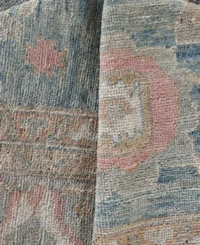 Adorn Hand Woven Rugs Colorful Oushak M0103 48 Rug Collection In Blue