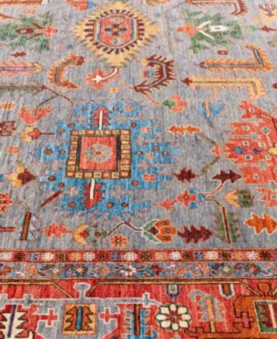 Adorn Hand Woven Rugs Serapi M0103 70 Rug Collection In Gray