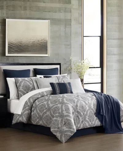 Hallmart Collectibles Teisha Damask 14-pc. Comforter Set, King In Multi