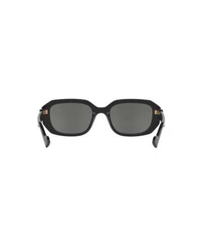Gucci Geometric Plastic Rectangle Sunglasses In Black