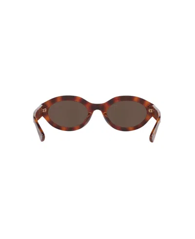 Gucci Womens Brown Gg1579s Oval-frame Injected Sunglasses In Brown