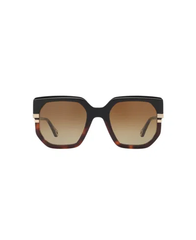 Chloé Womens Ch0240s Square-frame Acetate Sunglasses Black In Black
