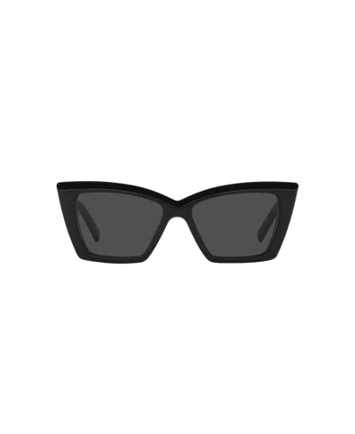 Saint Laurent Sl 657 Cat-eye Sunglasses In Black