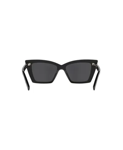 Saint Laurent Sl 657 Cat-eye Sunglasses In Black