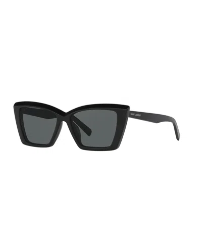 Saint Laurent Sl 657 Cat-eye Sunglasses In Black