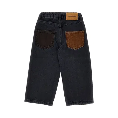 Bobo Choses Color Block Denim Pants Kids In Multi