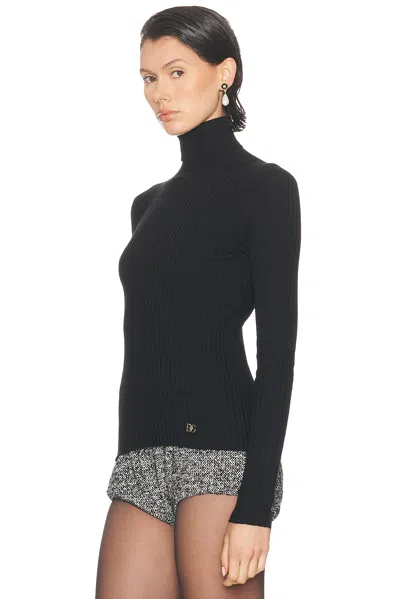 Dolce & Gabbana Turtleneck Sweater In Black