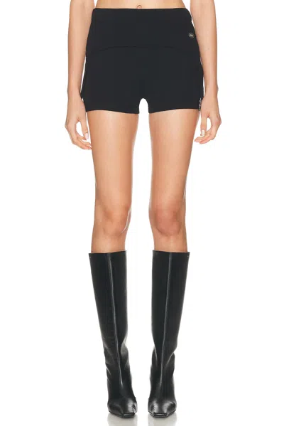Jean Paul Gaultier Mini Shorts "the Garter" In Black