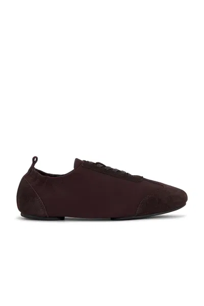 St Agni Ballet Sneaker In Brown