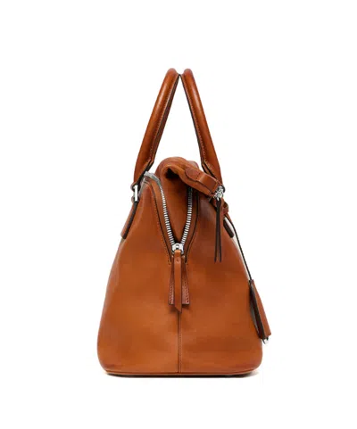 Maison Margiela Medium 5ac Loved To Death Leather Top Handle Bag In Brown