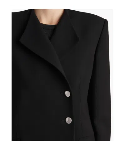 Khaite Button Jacket In Black