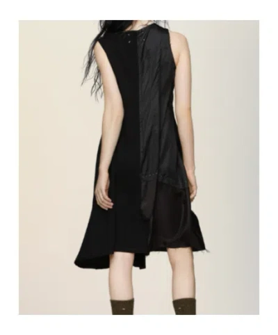 Maison Margiela Asymmetric Midi Dress In Black