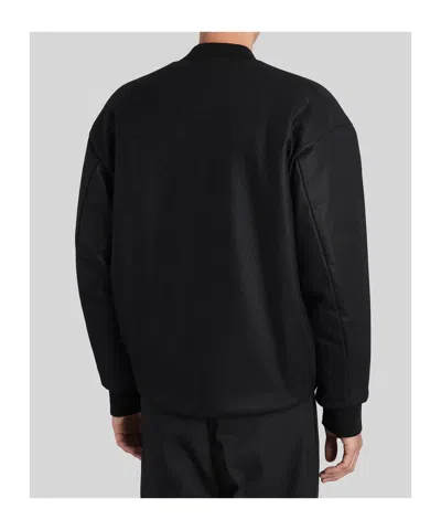 Jil Sander Classic Front Zip Bomber Jacket In Black