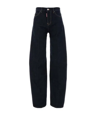 Dsquared2 Dsquared Stretch Denim D2 Twisted Jeans In Black