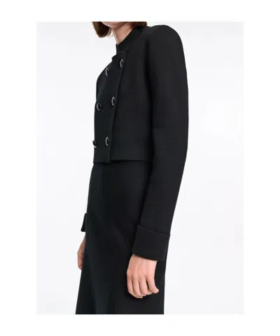 Dorothee Schumacher Sharp Ambition Double-breasted Jacket In Black
