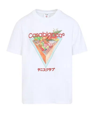 Casablanca Tennis Club Icon T-shirt In White