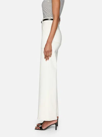 Frame The Pencil Crop High Waist Ankle Slim Straight Leg Jeans In White