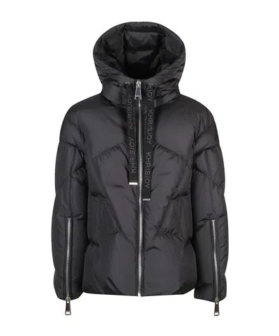Khrisjoy Women Black Polyester Blend Milano Down Jacket In Black