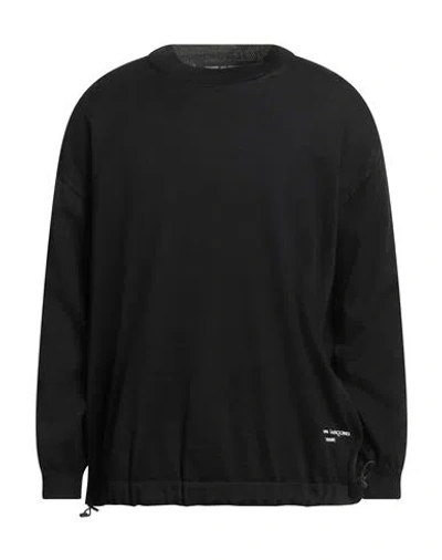 Comme Des Garçons Man Sweater Black Size S Polyester, Wool In Black