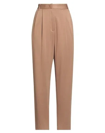 Manuel Ritz Woman Pants Camel Size 4 Viscose, Polyamide, Elastane In Brown