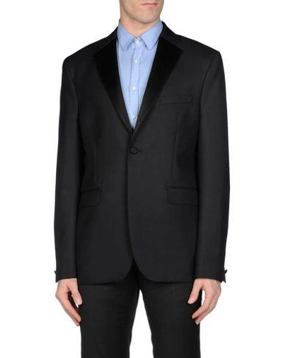 Shop Acne Studios Blazers In Dark Blue