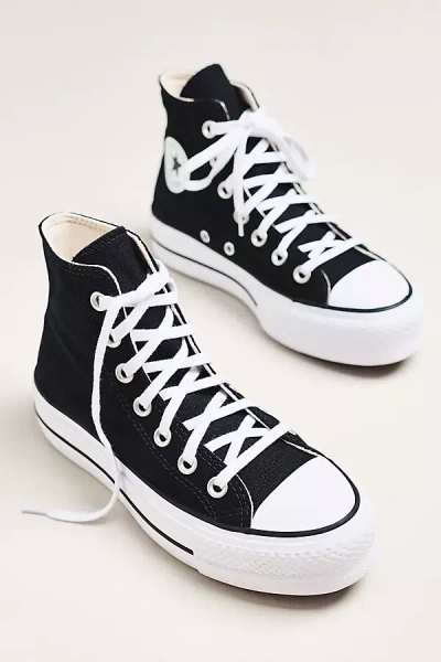 Converse Chuck Taylor All Star Lift Platform Canvas Sneakers In Black