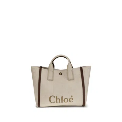 Chloé Carry Medium Tote Bag In Brown