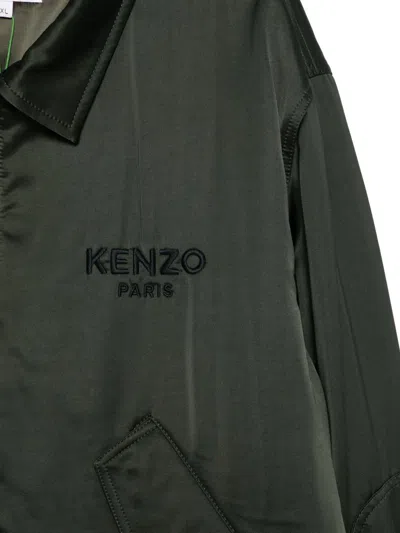 Kenzo "boke Flower" Padded Jacket In Green