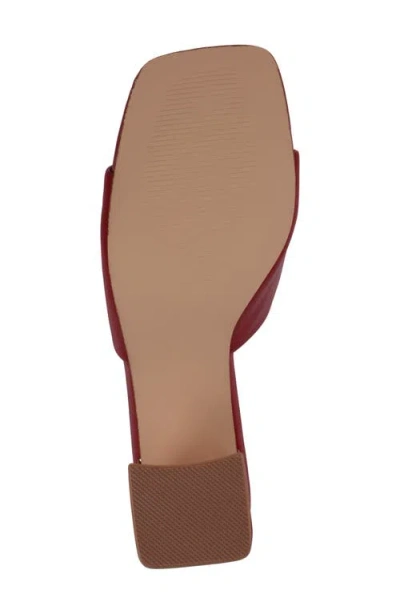Gc Shoes Women's Soho Square Toe Block Heel Dress Sandals In Red