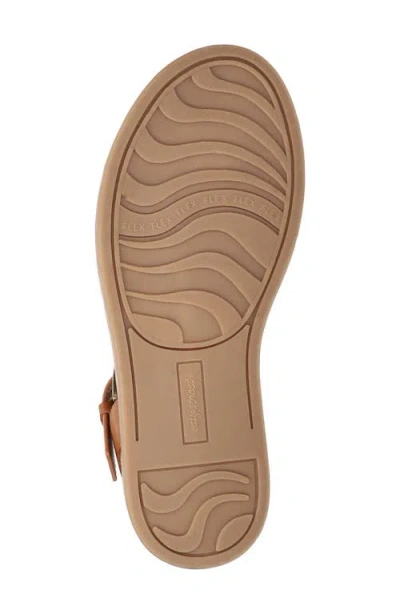 Easy Street Womens Chirp Adjustable Strap Flat Sandals In Brown