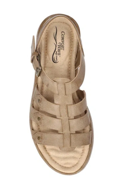 Easy Street Womens Chirp Adjustable Strap Flat Sandals In Neutral