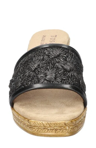 Easy Street Womens Ricci Wedge Sandals In Black