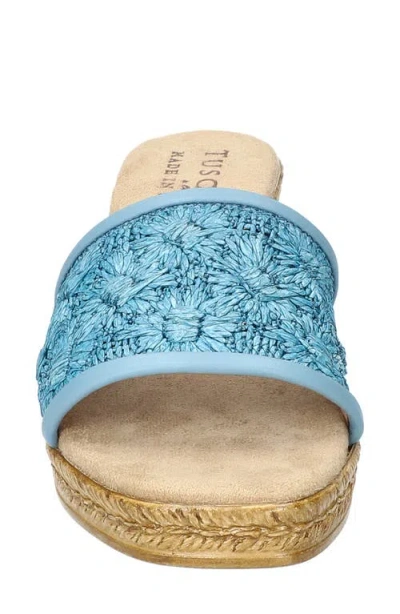 Easy Street Women's Ricci Wedge Heel Sandals In Blue