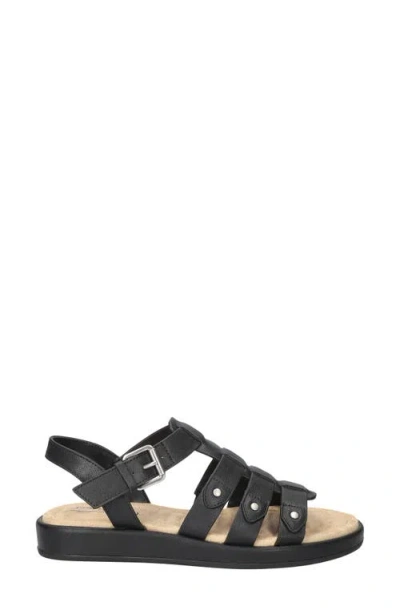 Easy Street Women's Chirp Gladiator Buckle Sandals In Black