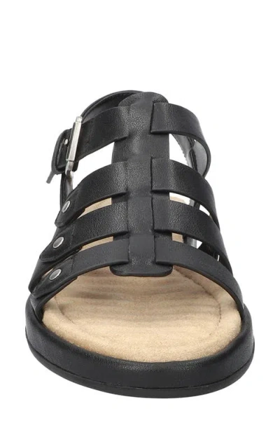 Easy Street Women's Chirp Gladiator Buckle Sandals In Black