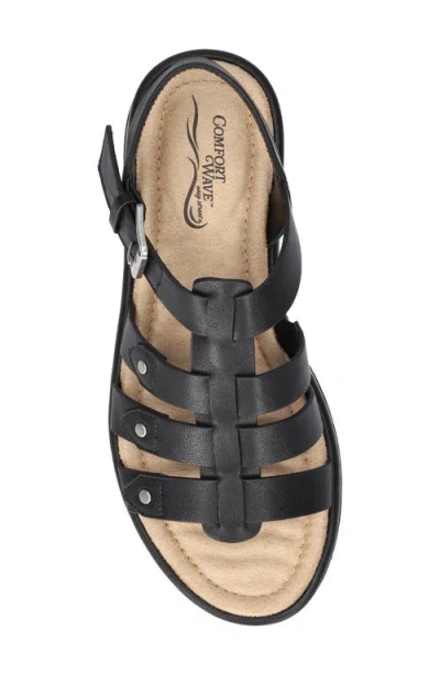 Easy Street Women's Chirp Gladiator Buckle Sandals In Black