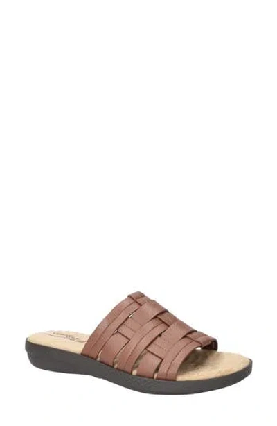 Easy Street Womens Maha Slide Sandals In Brown