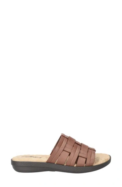 Easy Street Womens Maha Slide Sandals In Brown