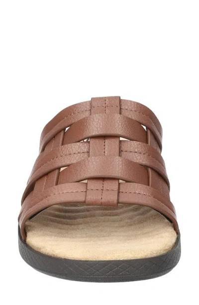 Easy Street Womens Maha Slide Sandals In Brown