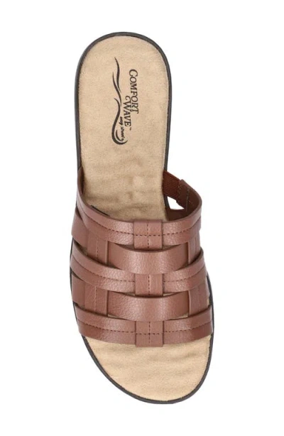 Easy Street Womens Maha Slide Sandals In Brown